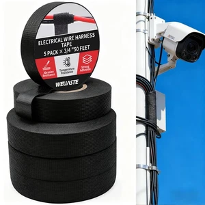 Roll 3/4"x50FT Wiring Harness Tape - High Temp Self-Adhesive Cloth Tape H16 - Picture 1 of 10