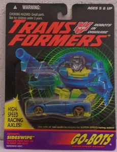 Transformers Generation 2 Go-Bots Sideswipe Car G2 Robots Hasbro 1:64 Autobot - Picture 1 of 2