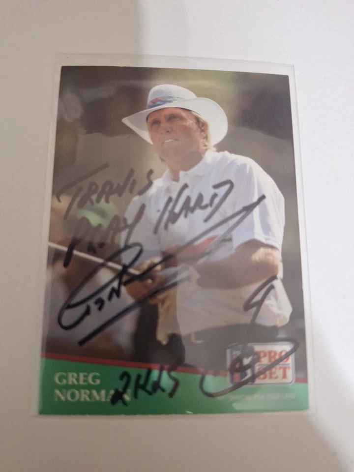 Tarjeta de autógrafo de Greg Norman Foto 1 de 1