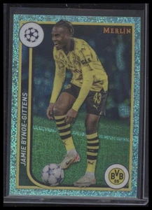 2024 Topps Merlin #25 Jamie Bynoe-Gittens Aqua Speckle #/199 - Picture 1 of 2