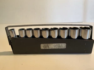 JUEGO DE 9 ENCHUFES BANDEJA METÁLICA VINTAGE CRAFTSMAN Sears Roebuck - Imagen 1 de 8