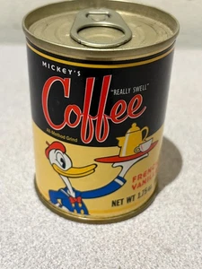 Walt Disney Mickey's Really Swell Coffee mini cans 1.75oz Donald French Vanilla  - Picture 1 of 8