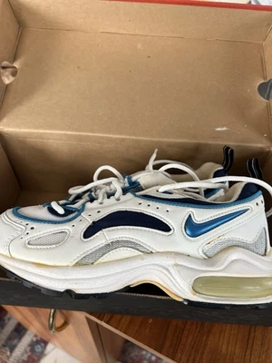 105108-141 Vintage NIB Nike Women's Air Max Artemis White Tidal Blue 1997 Sz 8 - Image 1 of 4