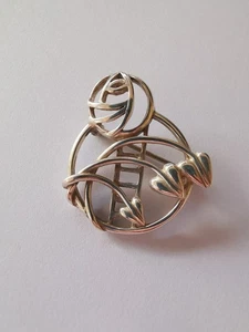 Sterling Silber schöne Mackintosh Stil Brosche R27M - Bild 1 von 4