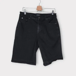 Universal Standard Dae Denim Shorts Black Stretch Jean Bermuda Size 12 - Picture 1 of 5
