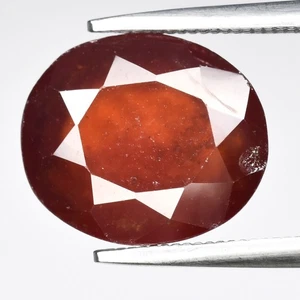 💎 Granato Essonite Arancio Naturale Ovale 5,03ct 11,2x9,5mm - Pietra Preziosa Africa - Foto 1 di 4