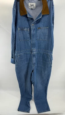 Mono Jean Lee Denim Union-Alls Mono Pana Cuello Talla Mediana NUEVO Foto 1 de 4