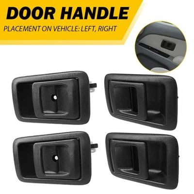 Juego de manijas de puerta interior para Toyota 4Runner 1992-99 Paseo 1996-2002 negro LH RH 4X Foto 1 de 4