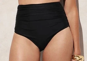 J.Crew Ruched High Rise Full Coverage Bikini Bottom Size Medium NWOT Sold Out - Picture 1 of 8