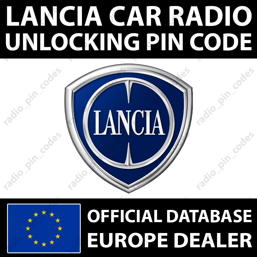 LANCIA RADIO PIN CODE DELTA FLAVIA GRAND VOYAGER MUSA PHEDRA THEMA YPSILON - Bild 1 von 4