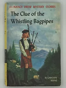 Nancy Drew Mystery Stories #41: The Clue of the Whistling Bagpipes circa 1974 HB - Picture 1 of 4