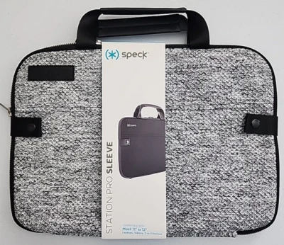 NEW SPECK Station Pro Sleeve Soft Laptop Case 10” X 13.5” Gray & Black Color - Image 1 of 4