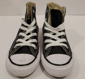 CONVERSE Classic All Star High Top Chuck Taylor Shoes Black Youth Size TC 10.5 - Picture 1 of 6