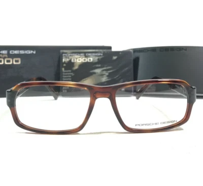 Porsche Design Eyeglasses Frames P8215 B Polished Brown Tortoise 55-16-140 - Image 1 of 4
