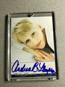 ANDREA THOMPSON Series from 2003 Authentic Autograph Auto Card AT2 Actress Model - Picture 1 of 2