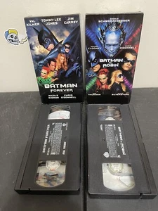 Batman VHS Lot Batman & Robin Batman Forever Clooney Kilmer Jim Carrey Arnold π¦ - Picture 1 of 6