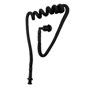 1/5PCS Twist On Replacement Black Coiled Acoustic Tube for Two-Way Radio - Picture 1 of 8