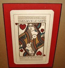 David Lance GOINES, "Queen of Hearts Ball", 1933 original ticket card RARE