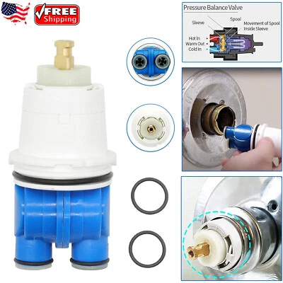 Lot RP19804 Shower Cartridge Assembly Replacement For Delta 1300/1400 Series tub - Image 1 of 4