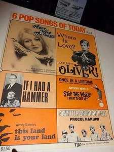 SMPB Sechs (6) Popsongs von heute Vol. 1 [Those Were the Days/Where is Love/....] - Bild 1 von 3