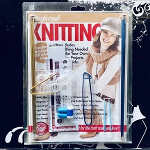 Boye I Taught Myself Knitting Beginners Kit With Book, DVD & Supplies New Sealed - Picture 1 of 2