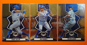 2022 Panini Mosaic DODGERS 3 card lot! Taylor #31, Muncy #46, Bauer #159 😵