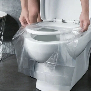 50PCS Travel Disposable Toilet Seat Cover Waterproof Portable WC Pad Toilet Mat - Bild 1 von 11