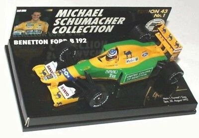 WOW EXTREMELY RARE Benetton B192 Schumacher Winner Belgium 1992 1:43 Minichamps - Image 1 of 3