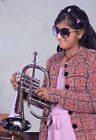 Fest Sale Sai Musical Indien Flügelhorn, BB 4 Ventil (Nickel) mit Hartschalenkoffer-Mp-