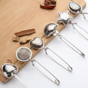 Metal Sliver Tea Infuser Stainless Steel Loose Leaf Strainer Filter Herbal Spice - Picture 1 of 16