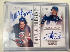 2013-14 Panini National Treasures BOSSY TAVARES Past & Present Autographs #15/99
