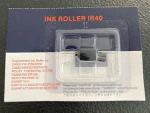 IR-40 (9 Pack) Compatible Calculator printer ribbon ink roller - Black - Afbeelding 1 van 2