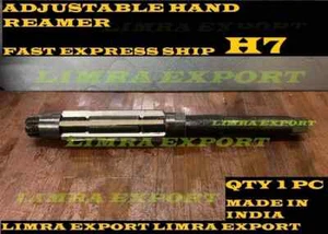 H7 Adjustable Hand Reamer H7 21/32" - 23/32" (16.6 - 18.2mm) INDIA - Picture 1 of 2