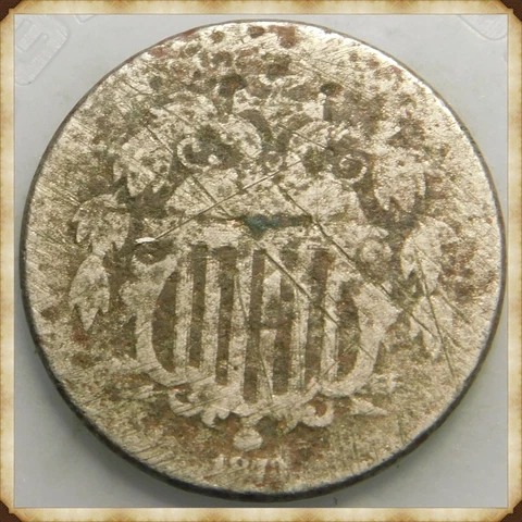 1873 Shield Nickel  "Actual Coin Pictured" Cover