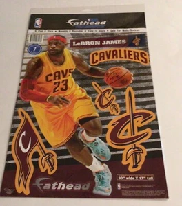 Cleveland Cavaliers Lebron James 23 plus 5 Aufkleber 10""x17"" NBA Teamkollegen Fathead - Bild 1 von 1