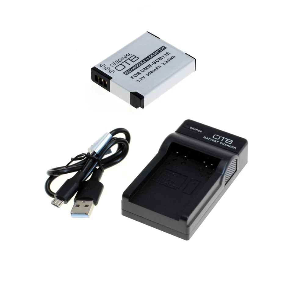 Akku und USB Ladegerät für Panasonic Lumix DMC-TZ41 DMC-TZ56 DMC-TZ58 DMC-TZ61 - Bild 1 von 1