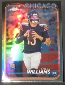 Caleb Williams 2024 Topps Chrome Rifrattore Rookie Parallel #202 Chicago Bears - Foto 1 di 2