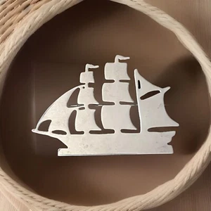 Vintage Sterling Silver Schooner Pin/Brooch - Picture 1 of 3