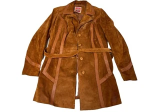 Vintage Ms. Pioneer Damengröße 10 braune Lederjacke Albuquerque USA - Bild 1 von 19