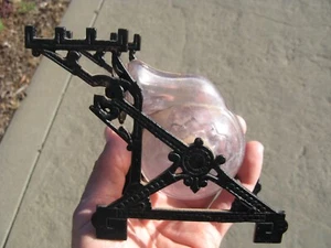 Antique Victorian Snail Glass Inkwell Ink Well - Picture 1 of 7