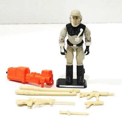 GI Joe Battle Corps Snow Storm Figure Glacier Weapons Gray Black Vtg Hasbro 1992 - Image 1 of 4