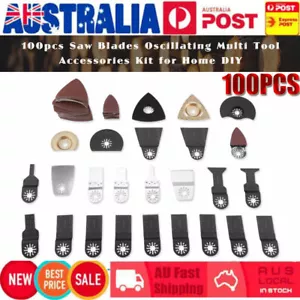 100Pcs Oscillating Multi Tool Saw Blades Set Kit for Renovator Air Power Tool - Picture 1 of 12
