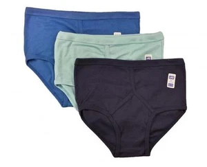 6 Pairs Men's Y-Fronts Underpants, 100% Cotton Underwear, M L XL XXL Blue/Navy - Picture 1 of 1