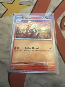 Pokémon TCG Crocalor 024/182 Sv04: Paradox Rift Regular! Base - Picture 1 of 2