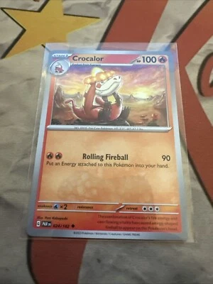 Pokémon TCG Crocalor 024/182 Sv04: Paradox Rift Regular! Base - Image 1 of 2