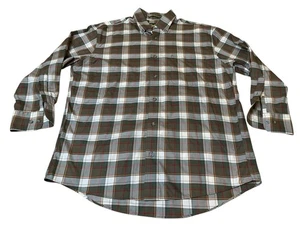 Cabela's Hunter grün kariertes faltenfreies Button-Down Herren Kragen Hemd L neu ohne Etikett - Bild 1 von 5