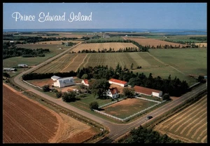 Prince Edward Island Aerial View Indian River Vintage Dexter Postcard - Picture 1 of 2