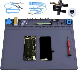 Anti Static Mat for PC Building, Computer Electronics Repair, IUZIT Heat Grey - Picture 1 of 7