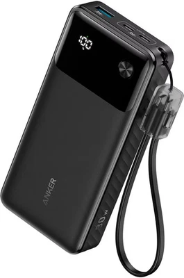 Anker - Power Bank (20,000mAh, 30W) - Black - Image 1 of 4