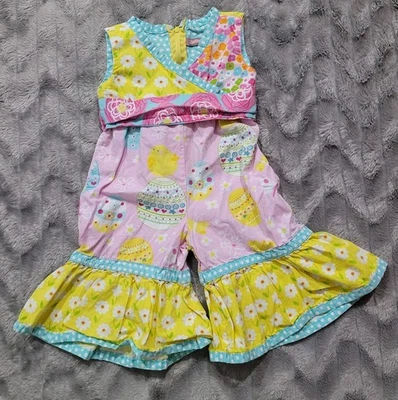 Jelly The Pug Bebé Niñas 6 Meses Una Pieza Mameluco Mono Pascua Primavera Pollitos Foto 1 de 4